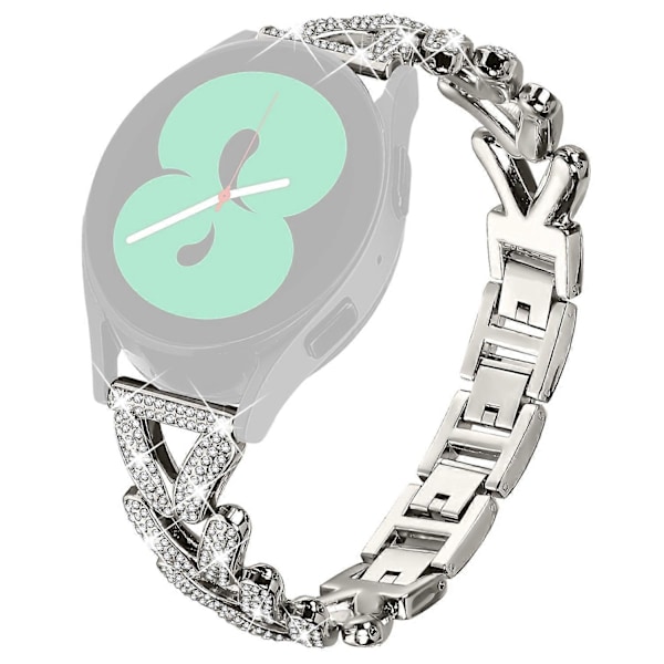 Vridbar armband i zinklegering med strassdekoration för TicWatch 2 Style D
