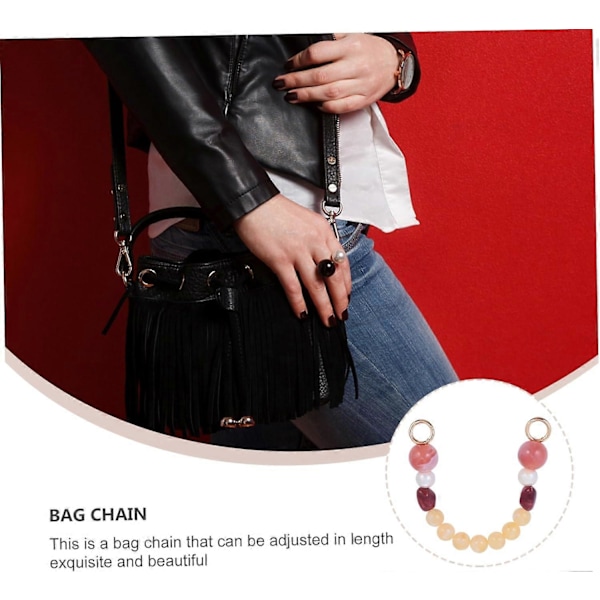 3 stk. Resin Kædestrop til Crossbody Taske Resin Pungstrop Cross Body Wallet Punge til Kvinder Crossbody Wallet Pung Punge