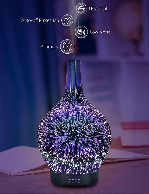 Essential Oil Diffuser - Electric Essential Oil Humidifier - Ultrasonic Aroma Diffuser