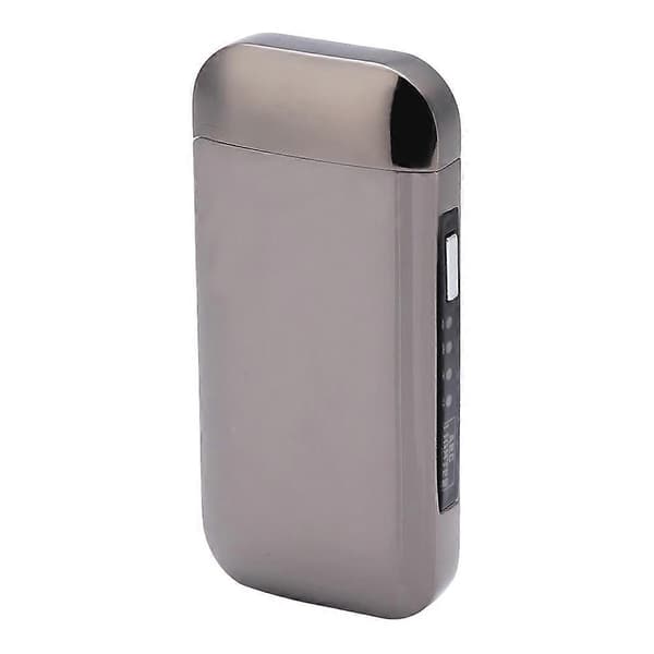 Portable USB Rechargeable Electric Arc Lighter, Flameless, Windproof Cigarette Lighter (Black)