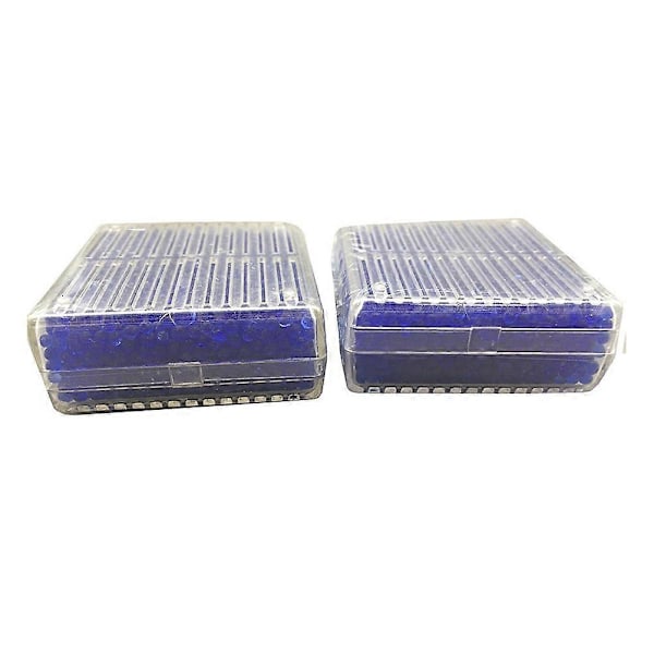 2 stk. Silicagel Tørremiddelboks Silicagel Affugterboks Fugtabsorberende Boks Blue