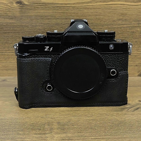 Typ C För Nikon ZF PU Läder Kameraväska Batteriöppning Anti-fall Skyddande Fodral Style D