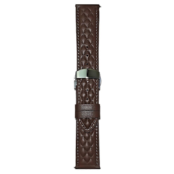 Armband i äkta läder med rombstruktur för Huawei Watch GT 5 Pro 46 mm/GT 5 46 mm 22 mm Style E