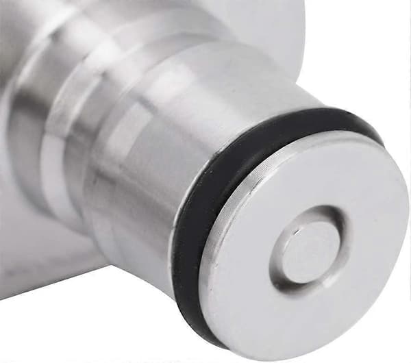 2 stk karboneringshette i rustfritt stål 5/16 tommer piggkulelås CO2-adapter for PET-flasker hjemmebrygging
