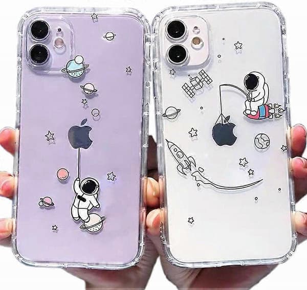 2-pak gennemsigtige telefoncovers til iPhone 12