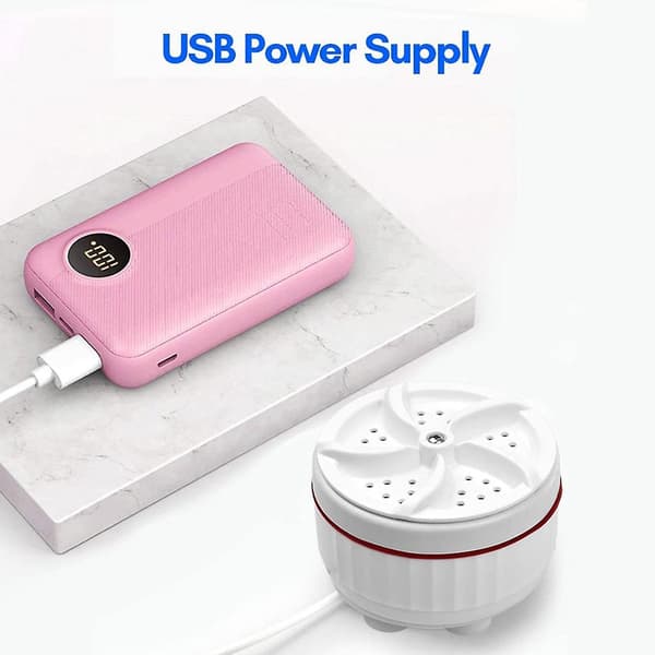 Mini Ultrasonic Turbine Washing Machine 30-Minute Timed Automatic