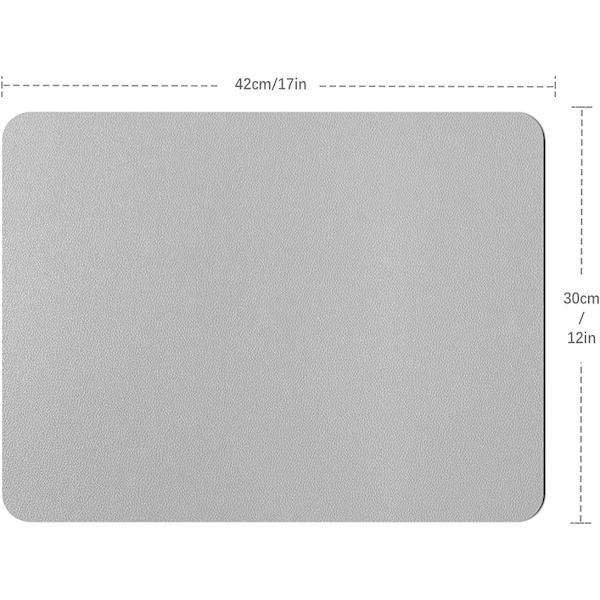 Set med 6 tvättbara PVC-bordstabletter halkfria slitstarka värmebeständiga, lätta att rengöra och förvara, blomma (silver)