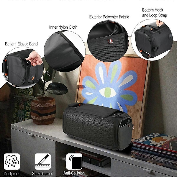 Støvhætte til højttaler til PartyBox on-the-Go bærbar Bluetooth-højttaler, beskyttende netbetræk, højttalerbetræk