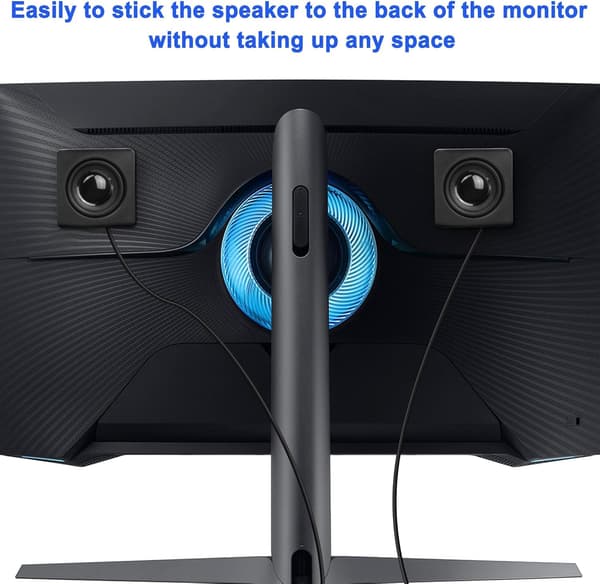 Mini Desktop Computer Speaker with Volume Control USB Powered Hidden Stereo Speaker Small Speaker for PC Laptop Notebook
