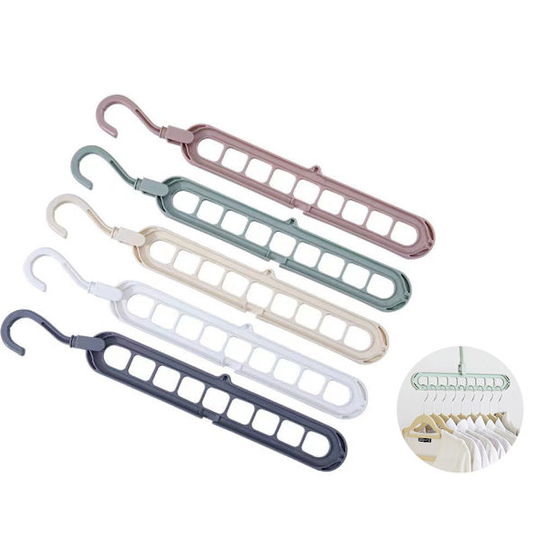 Magiske kleshengere, plassbesparende kleshengere, smart klesskap, plassbesparende, 5 stk. multikleshengere