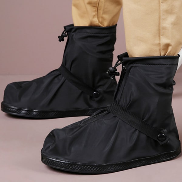 Regnskoöverdrag Vattentäta skor 1 par Slip Cycling Overshoes, Black,XL