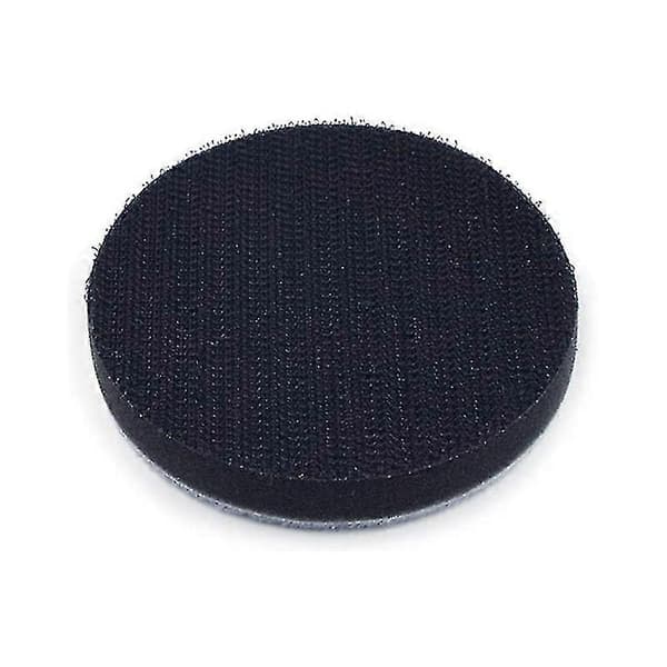 3 tommer (75 mm) Velcro sliberondel til slibeskiver med 6 mm diameter skaftborfeste + Buf