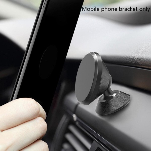 Magnetisk bilfäste för telefon, 360 graders justerbar magnet för mobiltelefonfäste Kompatibel för instrumentbräda med alla smartphones och surfplattor en färg