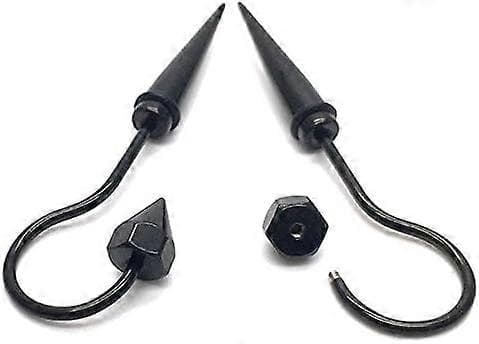 Menn Kvinner Lange Dingle Horn Klo Stud Øredobber Rustfritt Stål, Skruebakside, 2 stk