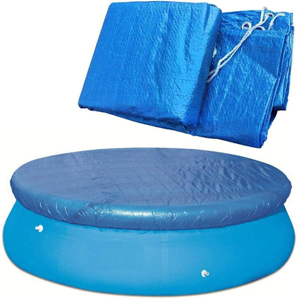 Rund poolskydd Diameter 183cm, Solskydd för pool Skyddande poolskydd Vattentät Vindtät Hållbar Anti-damm Stretchrep för rund