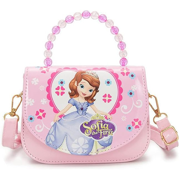 Lasten crossbody-laukku, PU-sarjakuvalaukku tytöille