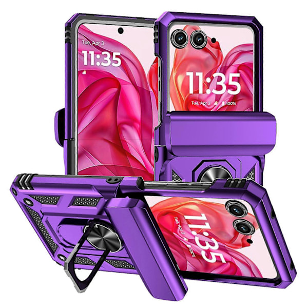 Sliding Camshield Cover til Motorola razr 50 Purple