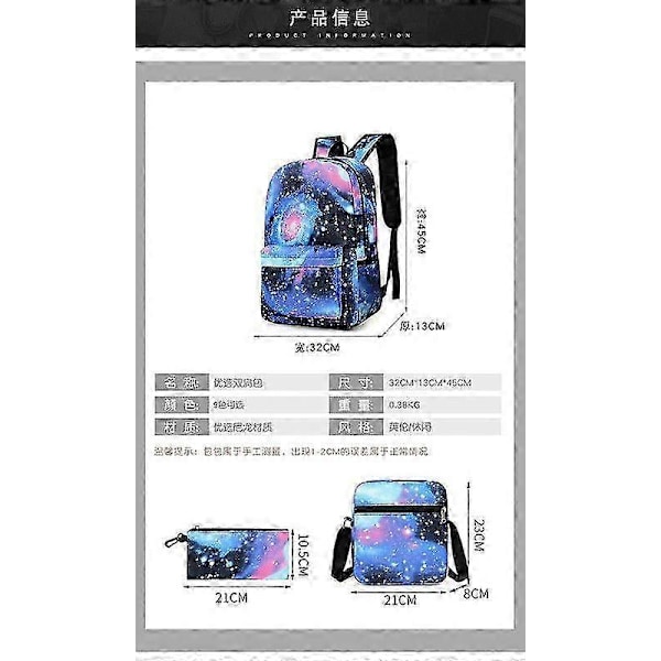 3-pack Squid Game Säsong 2 Överlevnadsspel Ryggsäck Student Skolväska Axelväska Bokväska-Bra 149 Backpack