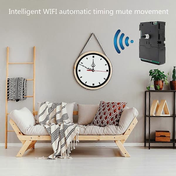 DIY Smart Wifi Clock Movement Automatic for Time Adjustment Silent Movement Home Decor Accessories