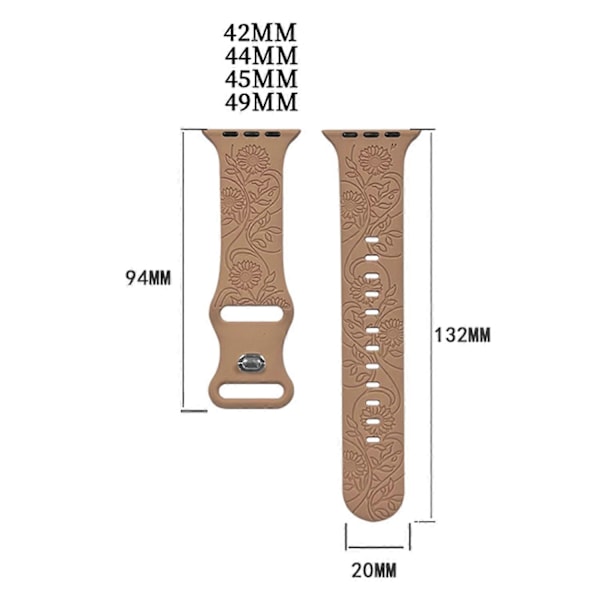 Klokkereimer Klokkebånd for Apple Watch Series 10 46mm Style L