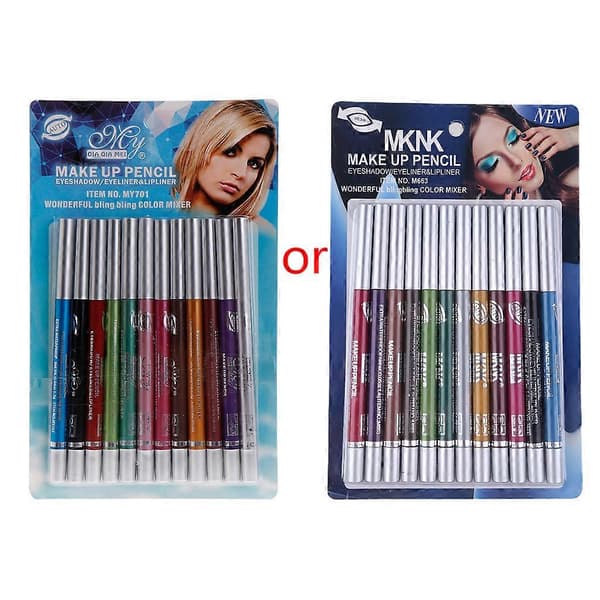 Glitter Flydende Eyeliner Sæt Metallisk Glitter Flydende Øjenskygge Sæt til Kvinder