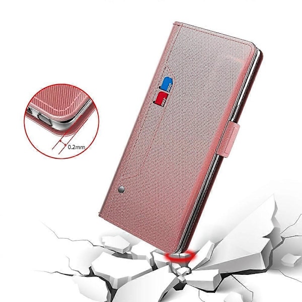 ZTE nubia Neo 5G -puhelimen suojakotelo, pudotussuoja, PU-nahkakansi peilillä Multicolor Style B