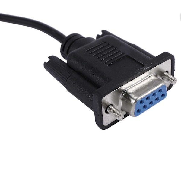 2X DB9 9-pin VGA hunnkabel, DB 9 hunn til 3,5 mm (1/8 tommer) stereo hann seriell datakabel - 1,8 meter