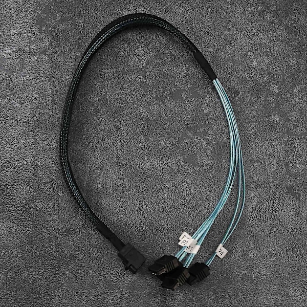 Intern Mini till SATA-kabel, SFF-8643 till SATA Forward Breakout Kompatibel med Raid Controller Hårddisk