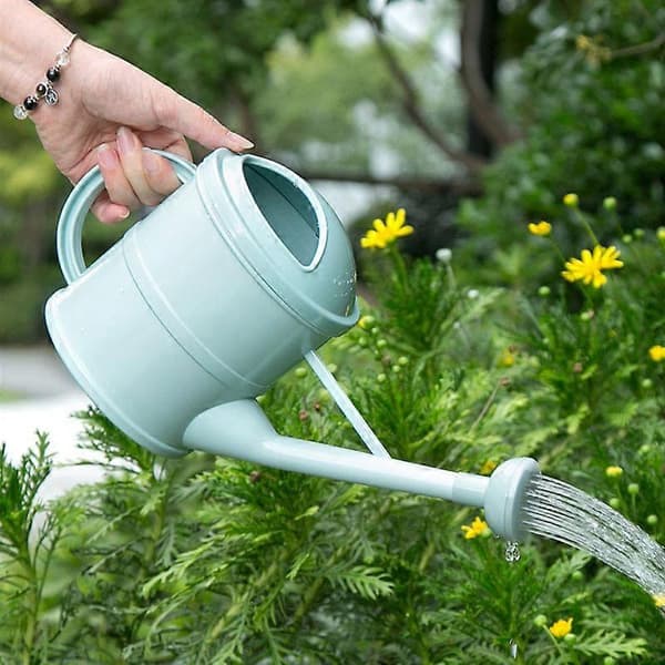 Trädgård Inomhusväxt Lång Sprinkler Blå Plast Vattenkanna