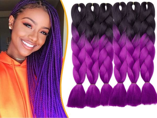 Jumbo Ombre Braid / Hårförlängning Fläta - 60 cm