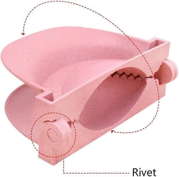 Sammenleggbar Dumpling Maker Form, Manuell Ravioli og Pai Maker for Kjøkken, Liten Beige