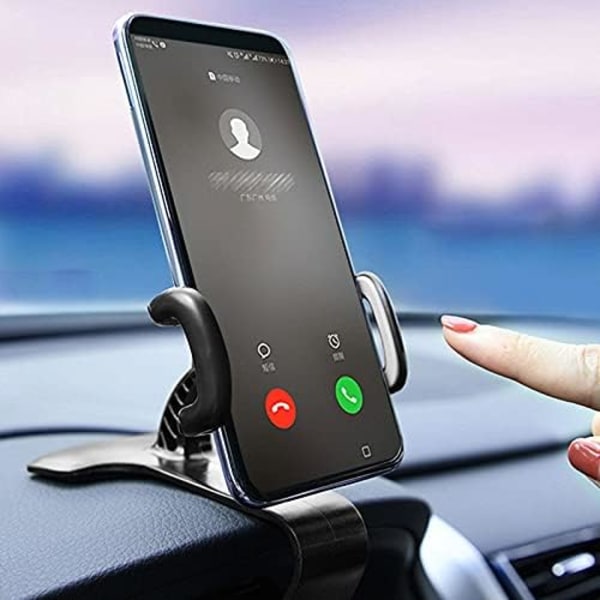 Bilholder til instrumentbræt, fleksibel klemme, universel stander, understøtter 4 til 6 tommer mobiltelefoner