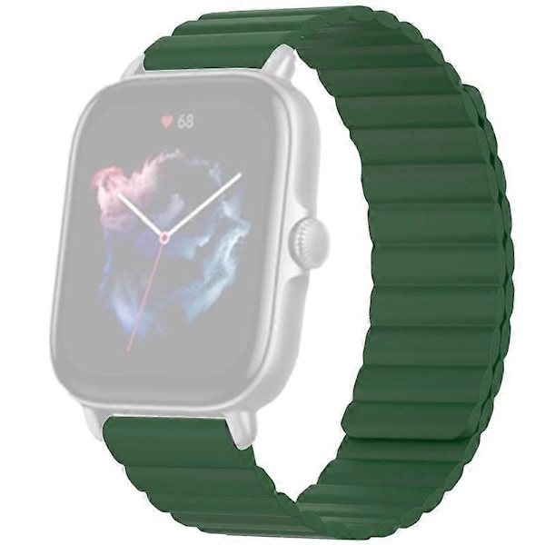 Typ E Silikonarmband för Huami Amazfit GTS 4/3/2/1/mini 20mm Magnetiskt Sportband Style G
