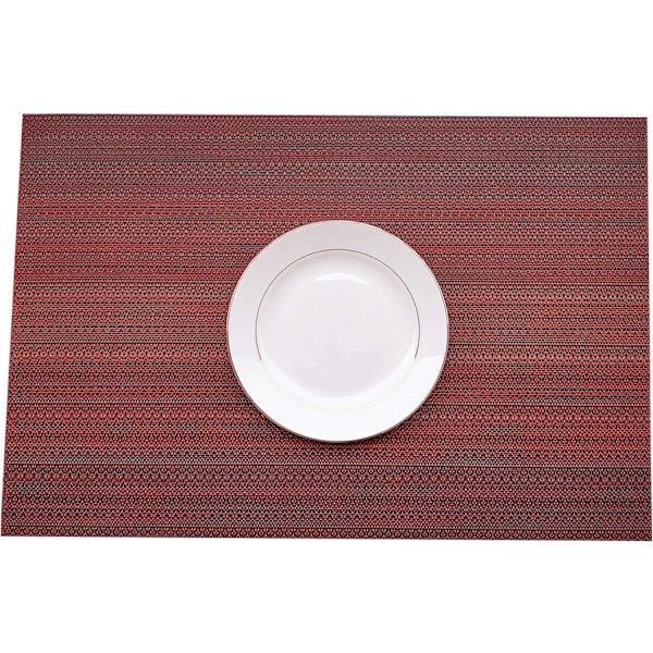 6 kpl:n PVC-paikka-alustojen sarja, pestävä, liukumaton, lämmönkestävä, helppo puhdistaa ja säilyttää, ympäristöystävällinen, 45 x 30 cm (harmaa)