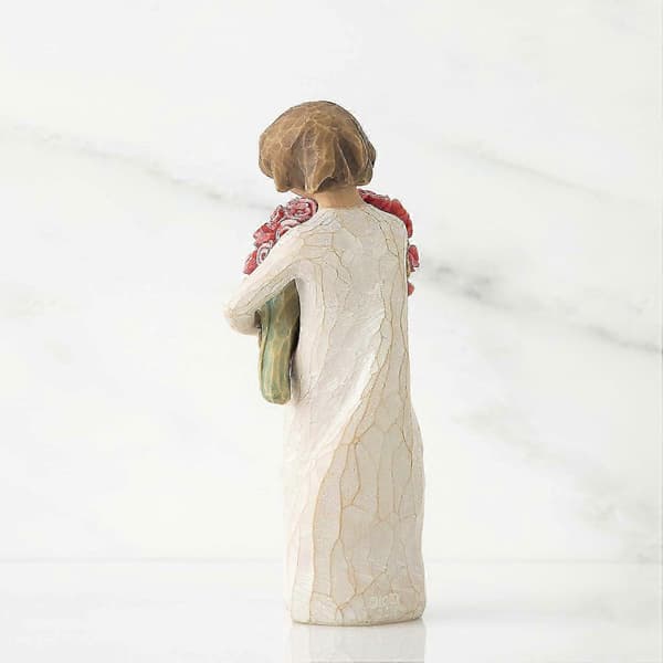 Willow Tree Abundance, skulpterad handmålad figur, rosa-bra