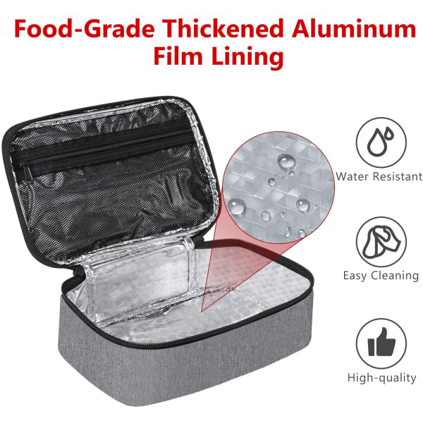 Liten lunchväska Mini lunchlåda Isolerad lunchväska för män kvinnor Petty lunchlåda för barn vuxna
