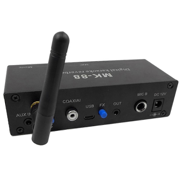 -88 6,5 mm Mikrofon Reverb Effekt Bluetooth Koaksial Dekoder Stereo Forforstærker Lydforstærker Mikserpult