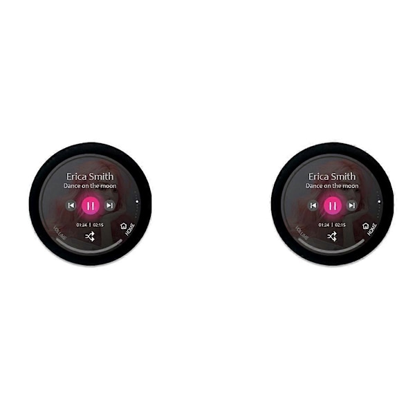2X ESP32-C3 Utvecklingskort 1.28 Tums Rund LCD-Skärm Pekskärm med Wifi Bluetooth-Modul