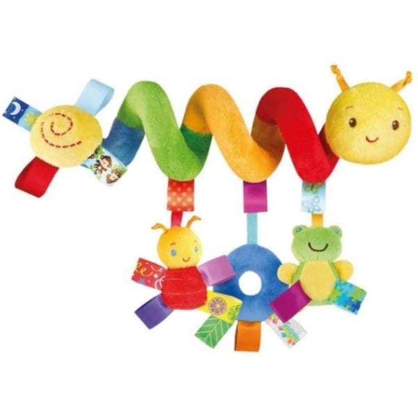 Pram seat toys, baby activity spiral chain pram toys for girls and boys spiral chain pram chain with bells to hang on the pram