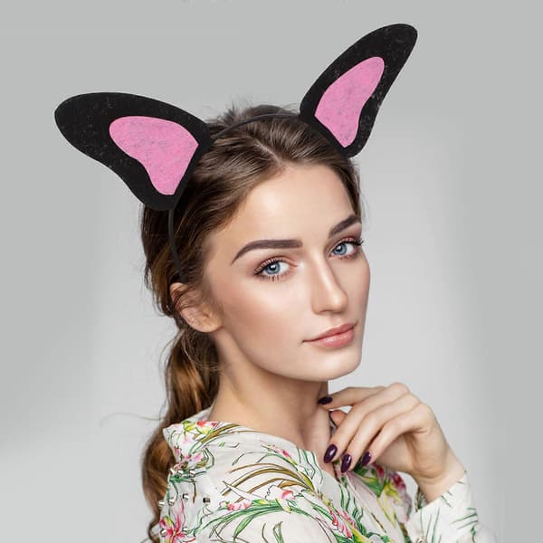 Cosplay-eläinkorvapanta asuun, 3 kpl, musta asuste