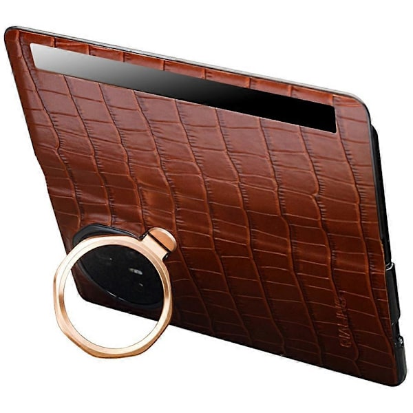 QIALINO Etui til Honor Magic V3 5G Smart View Vindue Ægte Koskind Læder Telefon Cover Multicolor Brown