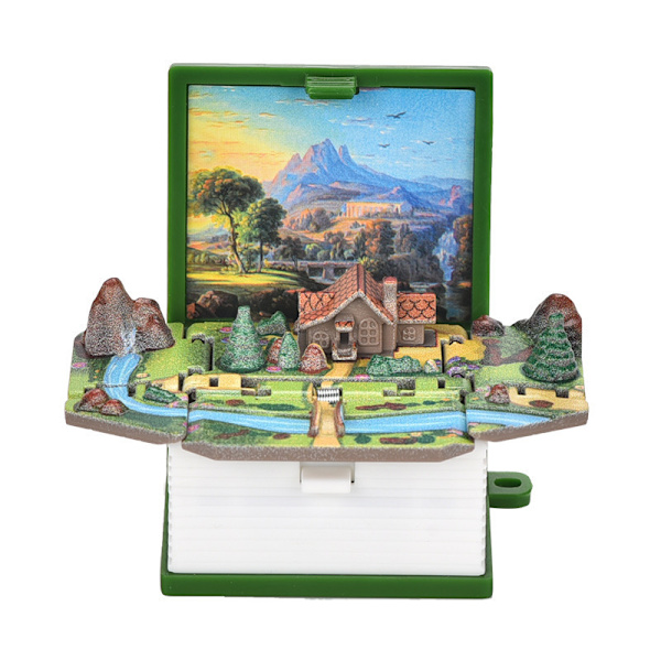 Fällbar studsbok Mini Nyckelring Hänge Leksak
