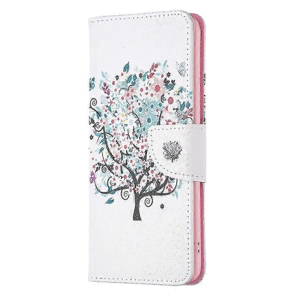 Wallet Case for Samsung Galaxy A16 with Pattern Print, Leather Phone Cover (Flower Tree)