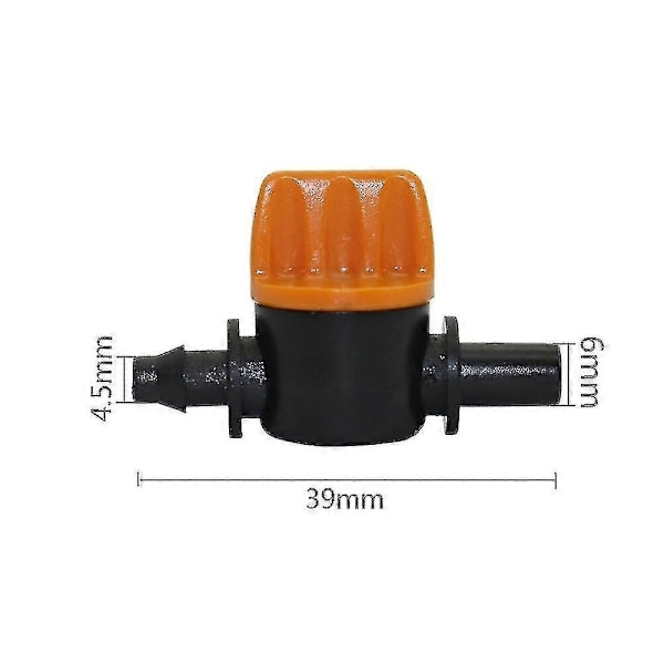 5 st 6 mm till 47 mm 14\" Miniventil med Barbkoppling för Flödesreglering