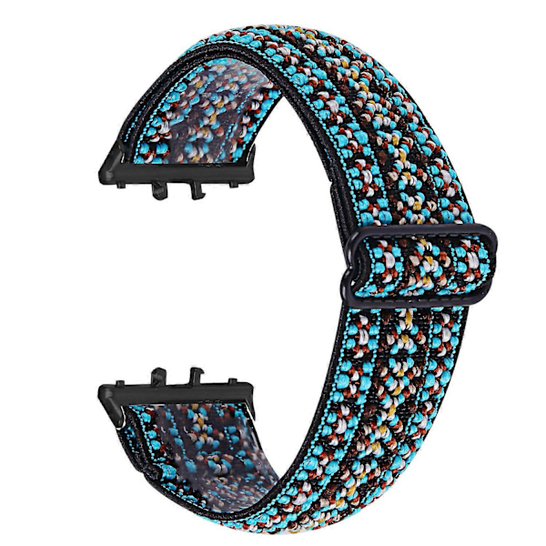 Typ P För Samsung Galaxy Fit3 SM-R390 Elastisk Armband Mönsterdesign Klockarmband (Svart Spänne) Style C