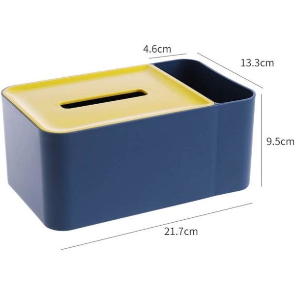 mjukpapperslåda Pappershandduksservettförvaringslåda, förvaringslåda, papperslåda för kök och badrum, multifunktionell mjukpapperslåda Heminredning (Färg: B)