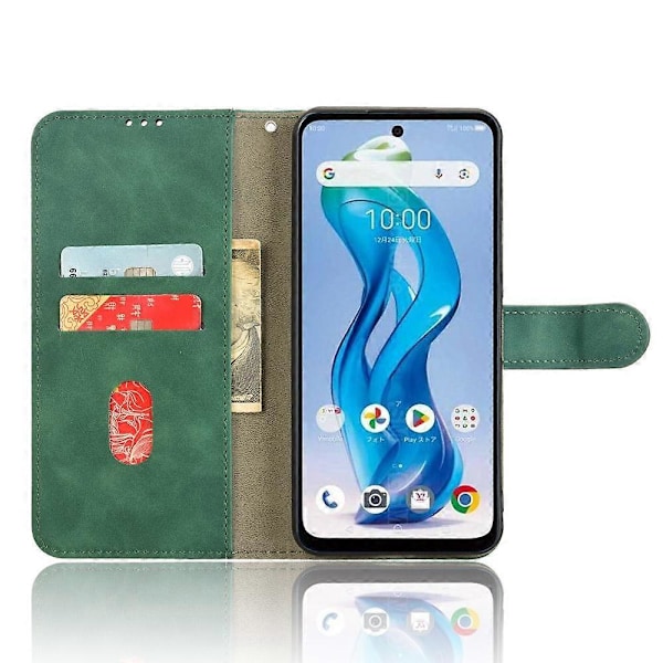 Magnetiskt Flip Läderfodral med Hudkänsla Green For ZTE nubia S 5G A403ZT