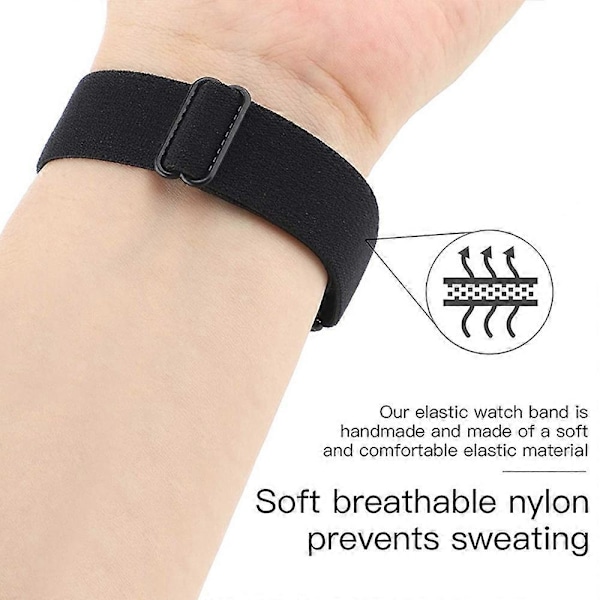 Type C til Samsung Galaxy Fit3 Urrem Elastisk Nylon Justerbar Smart Urrem Style A
