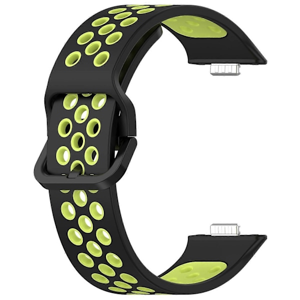 Til Huawei Watch Fit 3 Silikone Urrem Dobbeltfarvet Justerbar Urrem Style G