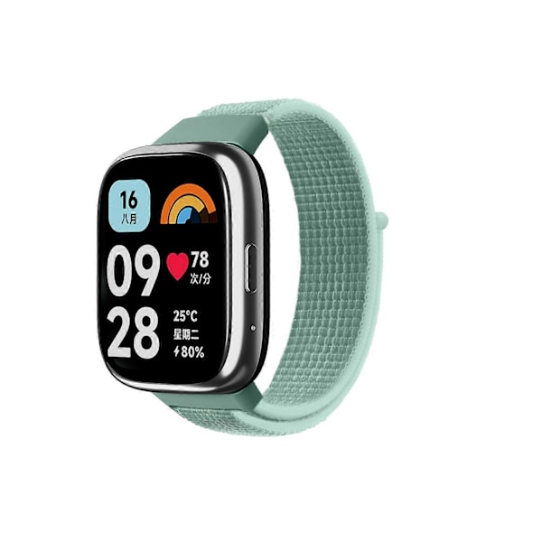 Til Xiaomi Redmi Watch 3 Lite/Watch 3 Active Nylon Urrem Loop Fastener Udskiftningsrem Style I